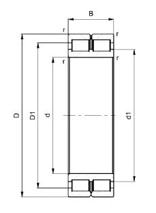 SL02 series full complement cylindrical roller bearing 2